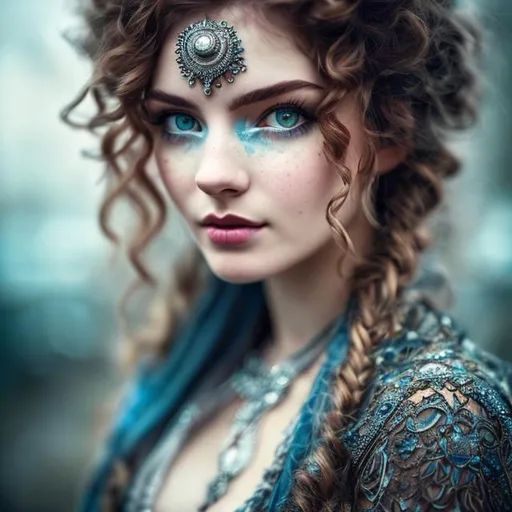 Prompt: Insanely detailed Portrait photograph of beautiful woman in rags, she has curly redhead hair and a dirt-smeared ultra detailed face, lacy white clothes, symmetrical blue eyes, silver circlet, cleavage, soft face, deep colors, full moon lighting glow background, shadows, Breathtaking Fantasycore Artwork By Android Jones, Jean Baptiste Monge, Alberto Seveso, Erin Hanson, Jeremy Mann. Intricate Photography, A Masterpiece, 8k Resolution Artstation, Unreal Engine 5, Cgsociety, Octane Photograph, sharp focus