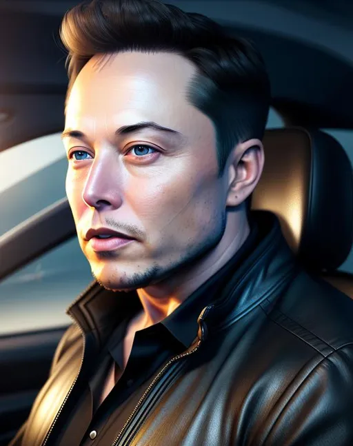 Prompt: hyper realistic 4d, engine unreal, realistic illustration, super detailed beautiful face, full body shot, Elon musk 