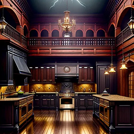 dark victorian interior design