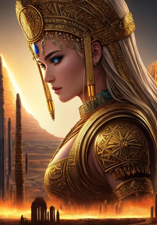 Prompt: UHD, , 8k, high quality, poster art, (( Aleksi Briclot art style)), hyper realism, Very detailed, close up view of ancient Sumerian city, gods are present, gold everywhere , city is being built by Anunaki gods, huge structures, desert setting, mythical, ultra high resolution, light and shading in 8k, ultra defined. 