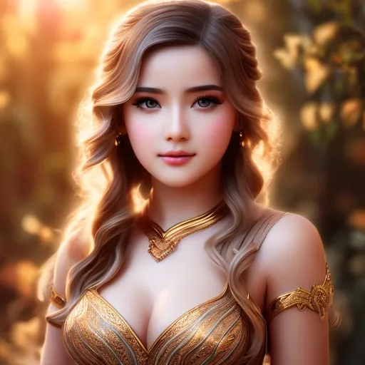 Prompt: photorealistic of young beautiful Athena (10 years old), goddess, (NUDE), greek Myth, modern make up, (big breast), cleavage, red undercut hair, HD.