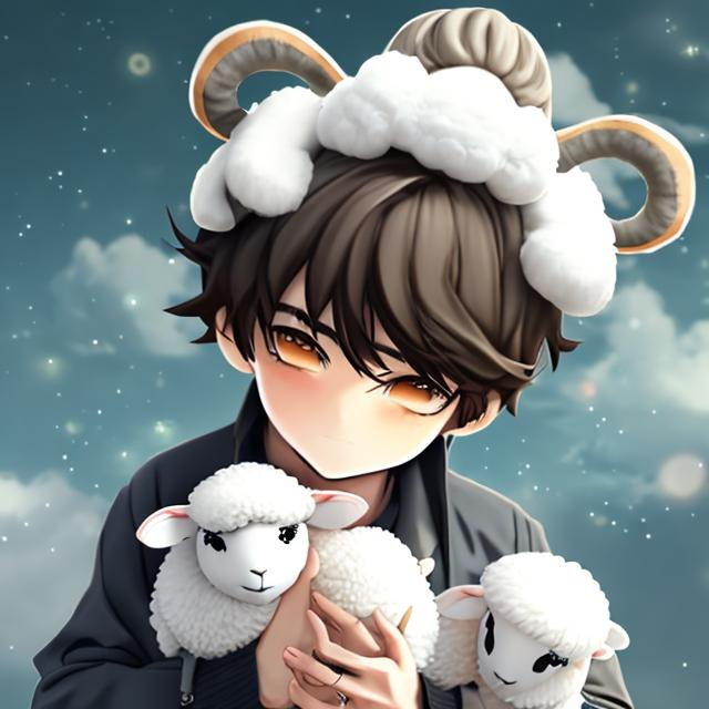 sheep #lamb #kawaii #anime #freetoedit - Sheep Kawaii, HD Png Download -  kindpng