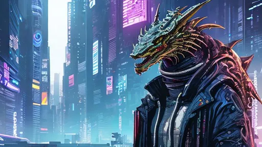 Prompt: Cyberpunk dragon