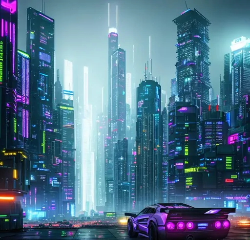 Prompt: An award-winning 3D CGI render of a cyberpunk cityscape, featuring towering skyscrapers and bustling streets filled with futuristic vehicles. The scene is set at night, with the city illuminated by neon lights and holographic advertisements. The mood is dark and gritty, capturing the essence of a dystopian future. Drawing inspiration from the works of Blade Runner and Ghost in the Shell, the focus is on creating a highly detailed and realistic image. The render will be created in 8K resolution, with a cinematic aspect ratio of 2.39:1 for a truly immersive experience.

The city will be highly detailed, with each building and vehicle designed to look like it belongs in a cyberpunk world. The lighting will be a mixture of neon and natural light, with shadows and reflections used to create depth and dimension in the scene. The camera will be positioned at a high angle, looking down on the city to capture the scale and complexity of the environment.

The final image will be in a digital format, suitable for display on high-quality screens and projections. The image will be optimized for use in a variety of media, including advertising, film, and video games. The render will be in 3D CGI, with a focus on photorealism and attention to detail.

--q 2 --s 700 --c 5 --ar 2.39:1

