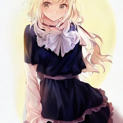 Cute Anime Hair (Blonde)