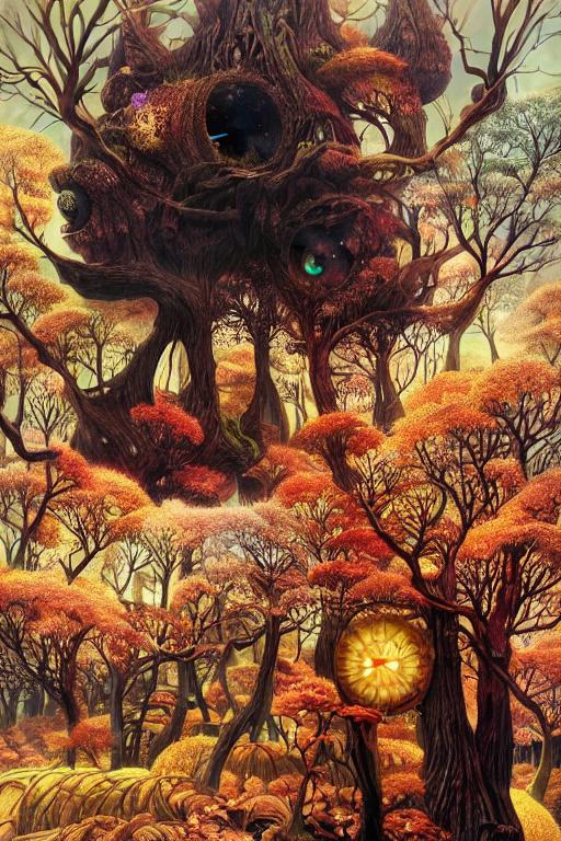 Forest of stars, art by Jacek yerka, Gediminas Pranc... | OpenArt