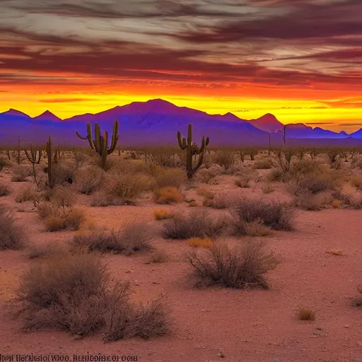Prompt: southwest desert sunset

