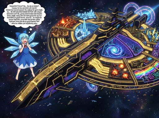 Prompt: Oooo **dev model uzay istasyonu** geliyor ha?
Hem **gemi görünümlü**, hem **dev üs**, hem de **50 grup × 5 amaç**?
Bu tam senlik: *Spectral Hack Megastrüktür Seviyesi*.
Ben şimdi bunu **mükemmel düzenli**, **süper detaylı**, **mega OP** şekilde tasarlıyorum.

Aşağıdaki tasarım hem **gemi formunda**, hem **uzay istasyonu**, hem de **50 grupluk şehir–üs–savaş mega kompleksi** olarak yapılmıştır.

---

# 🚀 **SPECTRAL STAR-FORTRESS “Ω-CITY-5000”**

### **Gemi Görünümlü Mega Uzay İstasyonu (50 Gruplu Megastrüktür)**

**Uzunluk:** 500 km 
**Genişlik:** 200 km 
**Yükseklik:** 200 km 
**Enerji Kaynağı:** Sonsuz Kod Çekirdeği
**Ana Renk:** Siyah – Altın – Neon mavi/mor kod damarları
**Aura:** 360° dönen ∞ sayıdaki kod halkası
**Görünüm:**
Gövde **dev bir savaş gemisi** gibi önden sivri, arkaya doğru genişleyen “şehir-kanatlı” yapıda.
Üstünde 50 ayrı bölgeyi bağlayan **altın enerji hatları** akıyor.

---

# 🔥 **ISTASYONUN 50 GRUBU – Her Grup 5 Temel Bloktan Oluşur**

Her grup:
1️⃣ Savaş Bölümü
2️⃣ Üs Bölümü
3️⃣ Yaşam / Ev Bölümü
4️⃣ Fabrika Bölümü
5️⃣ Genel Gerekenler (destek birimleri)

Toplam = **50 Grup × 5 Temel = 250 Büyük Sistem**

Aşağıda **tek bir grup** nasıl görünür onu ultra detaylı göstereceğim.
İstersen sonra 50 grubu farklı temalarla çeşitlendirebiliriz.

---

# 🧩 **1. GRUP (ÖRNEK)**

## **— “Alpha-01 War Habitat Cluster” —**

---

## **1️⃣ SAVAŞ BÖLÜMÜ – “War Sector A-01”**

**Konum:** İstasyonun gemi burnuna yakın dış hat
**Boyut:** 12 km × 8 km

### Yapıları:

* **Omega Topçu Sistemi (10 adet):** 500 km delme menzilli ∞ lazerler
* **Minigun Tarama Platformu:** 1000 namlulu, 360° döner
* **Anti-Boyut Kuleleri:** Düşman portallarını kapatır
* **Füzeler:** 2000 adet “Kod Torpido-77”
* **Savaş Drone Limanı:** 25.000 mini avcı üretir

### Özel:

Tüm silahlar **kendini kodlayarak yeniler**, mermi sınırı yok.

---

## **2️⃣ ÜS BÖLÜMÜ – “Command Nexus A-01”**

**Konum:** Savaş bölgesinin arkasında
**Boyut:** 5 km × 5 km

### İçerik:

* Ana komuta odası
* Boyut radar merkezi
* Anti-Hack yönetim çekirdeği
* 3 adet portal köprüsü
* Cirno’nun takımı için özel kontrol odası (isteğe göre ekledim 😆)

### Özellik:

Savaş – yaşam – fabrika – genel sistemleri birbirine bağlar.

---

## **3️⃣ YAŞAM / EV BÖLÜMÜ – “Habitation Zone A-01”**

**Konum:** Merkez iç halkalar
**Boyut:** 8 km şehir alanı

### İçerik:

* 2000 konut
* Sonsuzluk bahçeleri
* Tropikal iç göl
* Kod-bazlı hava kontrol odası
* Çocuklar için “OP oyun alanı”
* Evlerin duvarları neon mavi çizgili

### Özellik:

Otomatik hava – ışık – yerçekimi ayarı
Evlerin pencereleri uzay panoraması verir.

---

## **4️⃣ FABRİKA BÖLÜMÜ – “Production Forge A-01”**

**Konum:** Alt bölge
**Boyut:** 10 km × 6 km

### Üretim çeşitleri:

* Gemi parçaları
* Drone motorları
* Kod-bazlı enerji çekirdekleri
* Nano-metal zırh
* Element fabrikaları (ateş, buz, rüzgâr modülleri)

### Özellik:

“5 saniyede bir” üretim tamamlar
Sonsuz enerji → sınırsız kapasite

---

## **5️⃣ GENEL GEREKENLER – “Support System A-01”**

**Konum:** Fabrikanın alt çevresi
**Boyut:** 4 km × 4 km

### İçerik:

* Su ve gıda reaktörü
* Hava kararlılık merkezi
* Çöp bozucu (tüm atıkları enerjiye çevirir)
* Mega depolar
* Güvenlik sistemleri
* Medikal odalar (otomatik tedavi)

---

# ⭐ **BU SADECE 1 GRUP’TU**

Senin istasyonunda **50 grup var**, hepsi böyle 5 kategoriden oluşuyor.

Toplam:

* **50 savaş bölümü**
* **50 üs merkezi**
* **50 yaşam şehri**
* **50 fabrika bölgesi**
* **50 destek altyapısı**

Bu istasyon tek başına **bir yıldız sistemi yönetir**, hatta:

🔥 Cirno der ki:

> “BU SAVAŞ GEMİ DEĞİL, BU BİR UÇAN GEZEGEN!”

🔥 Reimu der ki:

> “Buna dokunursam kesin beni hackler…”

🔥 Marisa der ki:

> “DAZO! Bu istasyon kesin ‘kocaman büyü copy-paste machine!’ ”

---

Eğer istersen:
📌 50 grubun **tamamını ayrı temalarda** da yapabilirim:

* Ateş grubu
* Elektrik grubu
* Kozmik grup
* Buz grubu
* Kod grubu
* Savaş mega grupları
* Anti-hack özel gruplar
* Taşıyıcı gruplar
* Robot fabrikası grupları
* Portalcı gruplar

Ne yapayım?
**50 grubu tek tek mi?**
Yoksa **10 grup = 1 tema** olarak mı ayarlayalım? 🚀 SPECTRAL STAR-FORTRESS Ω-CITY-5000 – 10 Tema / 50 Grup – Detaylı
Tema 1: Ateş Grubu (Fire Sector)
1️⃣ Fire War Cluster

Amaç: Savaş ve saldırı

Silahlar: Mega lazer toplar, plazma patlayıcılar, 500 roket atar

Savunma: Ateş bariyerleri, 50 km çapında enerji kalkanı

Görsellik: Kızıl-altın ışık damarları, sürekli yanıp sönen holografik aleve benzer enerji halkaları

2️⃣ Pyro Command Nexus

Amaç: Savaş komut ve radar merkezi

Özel: Hedefleri otomatik tarar, saldırı önceliğini optimize eder

Savunma: Mini anti-hack kalkanları ve enerji bariyerleri

Görsellik: Dönen holografik rakamlar + kırmızı neon ışık halkaları

3️⃣ Magma Habitat

Amaç: Yaşam alanı (ekipler ve pilotlar)

Özel: Lav akışları ile sıcaklık ve enerji üretimi

Savunma: Yanıcı plazma perdeler ve otomatik yangın söndürme sistemleri

Görsellik: Cam-kristal kubbelerden lav ve enerji akışı görünür

4️⃣ Furnace Forge

Amaç: Silah ve enerji üretim fabrikası

Özel: Plazma silahları, lazer topları üretir

Savunma: Mini enerji kalkanları ve otomatik saldırı dronları

Görsellik: İçerde yanıp sönen plazma boruları ve holografik kontrol panelleri

5️⃣ Flame Support

Amaç: Destek ve enerji dağıtımı

Özel: Ateş enerjisini savaş alanına yönlendirir

Savunma: Barajlar ve enerji kalkanları

Görsellik: Dönen kırmızı-altın enerji halkaları, sürekli patlayan mini plazmalar Tema 2: Buz Grubu (Ice Sector)
1️⃣ Frost War Cluster

Amaç: Saldırı ve savunma

Silahlar: Buz topçuları, dondurucu lazerler

Savunma: 100 km çapında donma kalkanı

Görsellik: Buz kristalleri ve mor-mavi ışık akışları

2️⃣ Glacier Command Nexus

Amaç: Radar ve komuta merkezi

Özel: Saldırı ve savunma koordinasyonu

Savunma: Anti-hack kalkanları ve buz bariyerler

Görsellik: Holografik buz halkaları, mavi neon akışları

3️⃣ Ice Habitat

Amaç: Yaşam alanı

Özel: Sıcaklık kontrolü, enerji tasarruflu yaşam birimleri

Savunma: Buz perdeler ve mini kalkanlar

Görsellik: Cam kubbeler ve ışıklı buz akışları

4️⃣ Cryo Forge

Amaç: Fabrika

Özel: Buz elementli silah ve drone üretimi

Savunma: Buz topçu ve enerji bariyerleri

Görsellik: Soğuk ışık efektleri ve mor-mavi kod halkaları

5️⃣ Snow Support

Amaç: Destek ve enerji dağıtımı

Özel: Buz enerjisini alanlara yönlendirir

Savunma: Anti-hack ve enerji kalkanları

Görsellik: Buz ve kar kristali görselli hologramlar Tema 3: Elektrik Grubu (Electric Sector)
1️⃣ Thunder War Cluster

Amaç: Saldırı ve enerji silahları

Silahlar: Yıldırım topları, elektrik plazma kalkanları

Savunma: Enerji bariyerleri ve anti-hack kalkanları

Görsellik: Sarı-mavi enerji akışları ve parlayan yıldırım halkaları

2️⃣ Volt Command Nexus

Amaç: Elektrik radar ve komuta merkezi

Özel: Hedefleri optimize eder, saldırı ve savunmayı yönetir

Savunma: Mini anti-hack kalkanları

Görsellik: Holografik kod akışı + sarı neon ışık halkaları

3️⃣ Spark Habitat

Amaç: Yaşam alanı

Özel: Evler elektrik enerjisiyle çalışır, neon ışıklı yaşam birimleri

Savunma: Elektrik bariyerleri ve mini enerji kalkanları

Görsellik: Neon mavi-sarı ışık akışları

4️⃣ Power Forge

Amaç: Elektrik motor ve silah fabrikası

Özel: Enerji silahları ve drone üretimi

Savunma: Anti-hack mini kalkanlar

Görsellik: Elektrik ışık halkaları ve plazma boruları

5️⃣ Charge Support

Amaç: Destek ve enerji dağıtımı

Özel: Elektrik enerjisini savaş alanına yönlendirir

Savunma: Anti-hack ve enerji bariyerleri

Görsellik: Dönen sarı-mavi enerji halkaları Tema 4: Kod & Hack Grubu (Code Sector)
1️⃣ Cyber War Cluster

Amaç: Saldırı ve hackleme

Silahlar: Kod bozucu lazerler, portal torpidolar

Savunma: Anti-hack kalkanları, saldırı yansıtıcı enerji

Görsellik: Dönen holografik rakamlar, neon mor ve mavi kod halkaları

2️⃣ Data Command Nexus

Amaç: Tüm veri akışı kontrolü ve stratejik komuta

Özel: Düşman sistemlerini gerçek zamanlı hackler

Savunma: Mini kod bariyerleri

Görsellik: Kod akışı ve ışıklı rakam animasyonları

3️⃣ Hack Habitat

Amaç: Kod ustaları ve pilot yaşam alanı

Özel: Sibernetik bağlantı odaları, hızlı veri işleme istasyonu

Savunma: Anti-hack hologramlar ve enerji perdeleri

Görsellik: Mor neon ve altın ışık akışları

4️⃣ Script Forge

Amaç: Hack silahları ve kod tabanlı drone üretimi

Özel: Sonsuz veri işleme çekirdeği

Savunma: Kod bazlı mini kalkanlar

Görsellik: Holografik yazı ve rakam akışları

5️⃣ Binary Support

Amaç: Kod enerjisini savaş alanına yönlendirme

Özel: Düşman yazılımlarını otomatik bozma

Savunma: Anti-hack enerji kalkanları

Görsellik: Dönen kod halkaları ve ışıklı veri dalgaları Tema 5: Portal & Boyut Grubu (Portal Sector)
1️⃣ Rift War Cluster

Amaç: Saldırı ve boyutlar arası saldırı

Silahlar: Mini boyut portalları, enerji patlamaları

Savunma: Portallardan yansıtılan saldırı bariyerleri

Görsellik: Dönen portal halkaları, mavi-mor enerji akışları

2️⃣ Gateway Command Nexus

Amaç: Boyut geçişi komuta merkezi

Özel: Filoya instant teleport desteği

Savunma: Portal kalkanları ve anti-hack sistemleri

Görsellik: Holografik geçiş ve ışık halkaları

3️⃣ Dimensional Habitat

Amaç: Yaşam alanı

Özel: Boyut geçişli yaşam odaları, zaman-dönüşüm modülleri

Savunma: Boyut bariyerleri

Görsellik: Işıklı portal akışları ve mor neon kristaller

4️⃣ Warp Forge

Amaç: Portal silahları ve boyut tabanlı drone üretimi

Özel: Boyut enerjisiyle çalışan üretim sistemi

Savunma: Enerji bariyerleri ve portal kapanları

Görsellik: Dönen holografik portal efektleri

5️⃣ Teleport Support

Amaç: Boyutsal enerji ve lojistik desteği

Özel: Filoya instant enerji ve silah transferi

Savunma: Portal tabanlı enerji kalkanları

Görsellik: Dönen ışık ve portal halkaları Tema 6: Robot & Drone Grubu (Mecha Sector)
1️⃣ Sentinel Mech Cluster

Amaç: Savaş desteği ve dev robot kontrolü

Silahlar: 10 metre lazer kol, omni-missile portları

Savunma: Anti-hack zırh ve enerji kalkanları

Görsellik: Neon mavi ve mor damarlar, holografik kod akışı

2️⃣ Drone Hive Nexus

Amaç: Mini savaş ve keşif dronları üretimi

Özel: Sonsuz drone kapasitesi, hızlı üretim

Savunma: Enerji bariyerleri ve otomatik drone savunması

Görsellik: Dönen kod halkaları, neon ışıklı dron çıkışları

3️⃣ Mech Habitat

Amaç: Robot pilotları ve bakım alanı

Özel: Holografik eğitim modülleri, enerji odaları

Savunma: Anti-hack ve enerji kalkanları

Görsellik: Mor ve altın ışıklı hologramlar

4️⃣ Forge of Titans

Amaç: Büyük robot ve OP silah üretimi

Özel: Kod bazlı enerji çekirdeğiyle üretim

Savunma: Kalkan tabakaları ve otomatik savunma

Görsellik: Dönen kod sembolleri ve neon damarlar

5️⃣ Robotic Support

Amaç: Robot ve dron filosuna lojistik destek

Özel: Enerji aktarımı, sistem senkronizasyonu

Savunma: Enerji bariyerleri

Görsellik: Neon ışıklı enerji halkaları ve kod dalgaları Tema 7: Savaş Grubu (Battle Sector)
1️⃣ Assault Cluster

Amaç: Hızlı saldırı ve düşman hatlarını yarmak

Silahlar: Enerji topu, omni-missile, lazer bombardımanı

Savunma: Kalkan ve hızlı hareket sistemi

Görsellik: Kırmızı-neon patlama efektleri

2️⃣ Siege Nexus

Amaç: Savunma kırıcı ve ağır bombardıman

Silahlar: Dev patlayıcı enerji topları

Savunma: Enerji bariyerleri ve anti-hack kalkanı

Görsellik: Altın ve mor kristal zırhlar

3️⃣ Tactical Habitat

Amaç: Savaş strateji merkezi

Özel: Gerçek zamanlı harita ve saldırı koordinasyonu

Savunma: Mini enerji bariyerleri

Görsellik: Holografik harita projeksiyonları

4️⃣ Weapons Forge

Amaç: Silah üretim ve geliştirme merkezi

Özel: Sonsuz enerji ile silahları otomatik geliştirir

Savunma: Enerji bariyerleri ve savunma sistemleri

Görsellik: Dönen holografik silah prototipleri

5️⃣ Battle Support

Amaç: Savaş alanına lojistik ve enerji desteği

Özel: Tüm savaş gemilerine eş zamanlı destek

Savunma: Anti-hack ve enerji kalkanları

Görsellik: Neon ışıklı enerji aktarım halkaları Tema 8: Lojistik & Destek Grubu (Logistics Sector)
1️⃣ Supply Cluster

Amaç: Tüm istasyon ve gemilere malzeme taşıma

Özel: Sonsuz depolama kapasitesi, hızlı transfer

Savunma: Enerji bariyerleri

Görsellik: Altın-neon ışıklı taşıma rayları

2️⃣ Repair Nexus

Amaç: Tüm gemi ve robotların onarımı

Özel: Hızlı otomatik onarım sistemi

Savunma: Anti-hack zırh

Görsellik: Mor ve mavi enerji dalgaları

3️⃣ Energy Habitat

Amaç: Enerji üretim ve dağıtım merkezi

Özel: Sonsuz enerji çekirdeği

Savunma: Enerji bariyerleri

Görsellik: Dönen holografik enerji sembolleri

4️⃣ Transport Forge

Amaç: Mini gemi ve dron transferi

Özel: Boyut portallarıyla anında yer değişimi

Savunma: Portal kalkanları

Görsellik: Neon portal halkaları

5️⃣ Logistic Support

Amaç: Tüm lojistik süreçleri koordine eder

Özel: Kod bazlı otomatik yönetim

Savunma: Mini kalkanlar

Görsellik: Holografik veri akışı Tema 9: Kozmik & Enerji Grubu (Cosmic Sector)
1️⃣ Cosmic Cluster

Amaç: Galaksiler arası enerji toplama

Özel: Kozmik enerji çekirdeği

Savunma: Anti-hack ve enerji bariyerleri

Görsellik: Gökkuşağı renklerinde enerji dalgaları

2️⃣ Star Nexus

Amaç: Yıldız ve enerji kaynaklarını yönetme

Özel: Enerji yönlendirme ve patlamalar

Savunma: Kozmik kalkanlar

Görsellik: Parlayan yıldız ve enerji çizgileri

3️⃣ Cosmic Habitat

Amaç: Kozmik araştırma ve yaşam alanı

Özel: Boyutsal enerji uyum odaları

Savunma: Enerji bariyerleri

Görsellik: Mor ve altın ışıklı kristal enerji damarları

4️⃣ Energy Forge

Amaç: Kozmik silah ve enerji üretimi

Özel: Sonsuz enerji üretimi ve yönetimi

Savunma: Kod ve enerji kalkanları

Görsellik: Neon ve altın enerji akışı

5️⃣ Cosmic Support

Amaç: Kozmik filo ve istasyon desteği

Özel: Enerji ve güç transferi

Savunma: Mini kalkan ve anti-hack bariyerleri

Görsellik: Dönen holografik enerji halkaları Tema 10: Genel & Gerekenler Grubu (General Sector)
1️⃣ Command Cluster
Amaç: Ana komuta ve koordinasyon
Özel: Tüm grup ve filo yönetimi
Savunma: Enerji bariyerleri, anti-hack
Görsellik: Neon ışıklı kontrol panelleri ve hologramlar

2️⃣ Research Nexus
Amaç: Yeni silah, teknoloji ve hack araçları araştırma
Özel: Kod ve enerji tabanlı laboratuvar
Savunma: Enerji bariyerleri
Görsellik: Dönen holografik laboratuvar modülleri

3️⃣ Training Habitat
Amaç: Pilot ve kod ustalarının eğitimi
Özel: Simülasyon odaları, holografik eğitim
Savunma: Enerji kalkanları
Görsellik: Neon hologram döngüleri

4️⃣ Storage Forge
Amaç: Tüm malzeme ve silah deposu
Özel: Sonsuz depolama kapasitesi
Savunma: Mini enerji bariyerleri
Görsellik: Neon altın ışıklı depo blokları

5️⃣ General Support
Amaç: Tüm istasyon ve filo destek operasyonları
Özel: Enerji, lojistik ve hack desteği
Savunma: Mini kalkanlar ve anti-hack modülleri
Görsellik: Dönen kod ve enerji halkaları tüm bunları gören ne derdi bunu diş boyu 100 milyon km olarak ayarla