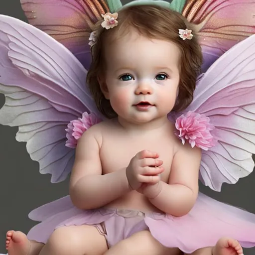 Prompt: baby flower fairy
