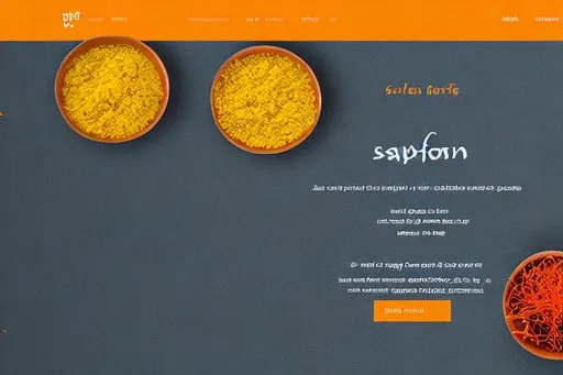 Prompt: saffron minimalist website