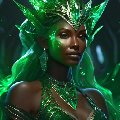 Prompt: "etherial elvish goddess made up of shattered green glass. Dark glass skin. 8k resolution concept art portrait by Greg Rutkowski, Artgerm, WLOP, Alphonse Mucha dynamic lighting hyperdetailed intricately detailed Splash art trending on Artstation triadic colors Unreal Engine 5 volumetric lighting entangled elaborate character render, ultra high quality model"
"detailed complex meticulous intricate. crown, sf, intricate artwork masterpiece, ominous, matte painting movie poster, golden ratio, trending on cgsociety, intricate, epic, trending on artstation, by artgerm, h. r. giger and beksinski, highly detailed, vibrant, production cinematic"