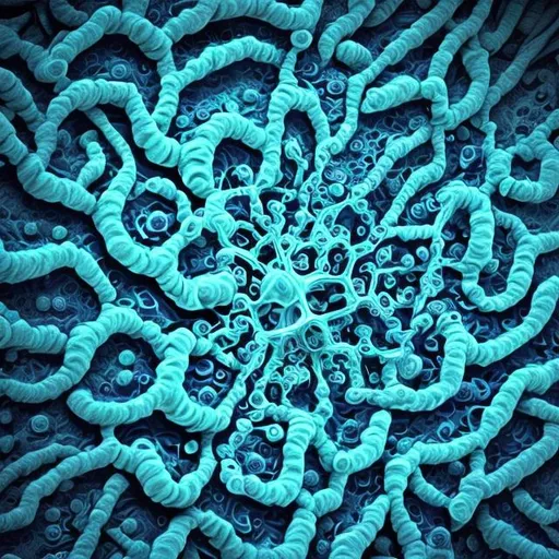 Prompt:  wallpapers with mindblowing viruses design