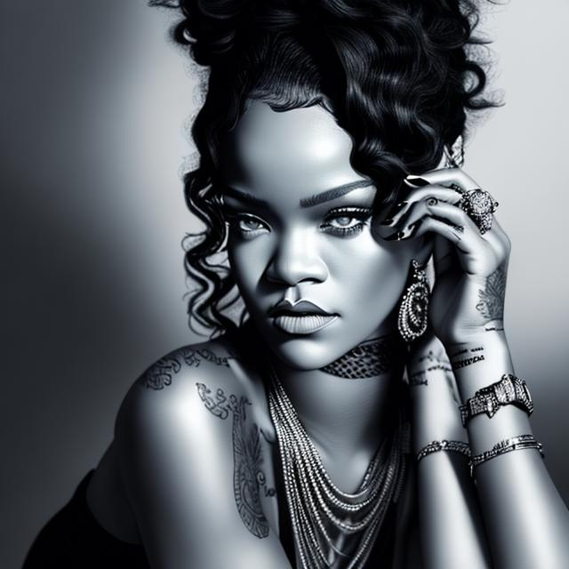 Rihanna sketches for Emporio Armani