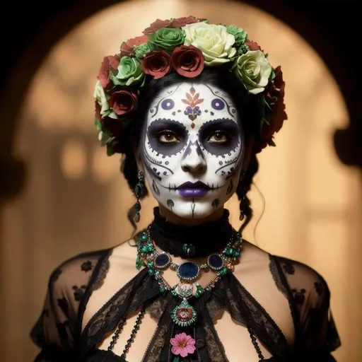 portrait of day of dead catrina :: (( masterpiece, f... | OpenArt