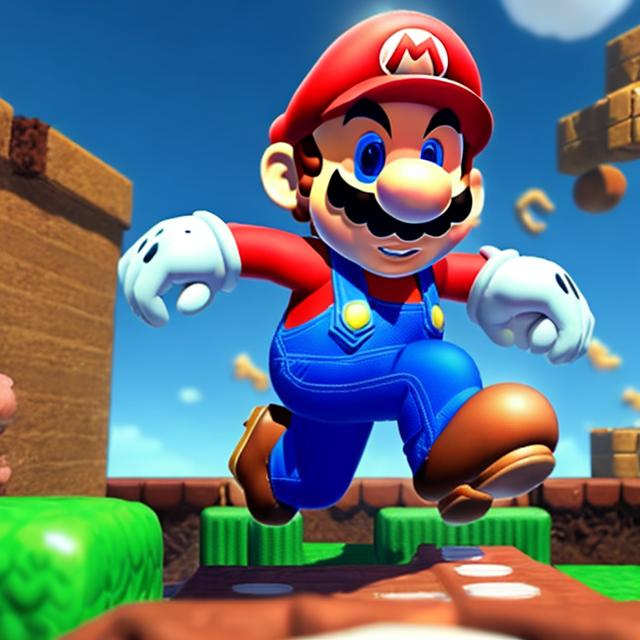 Mario jumping on poop | OpenArt