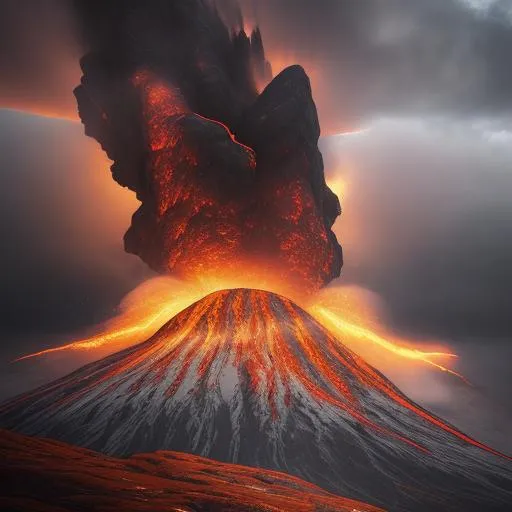 Damavand peak volcano eruption | OpenArt