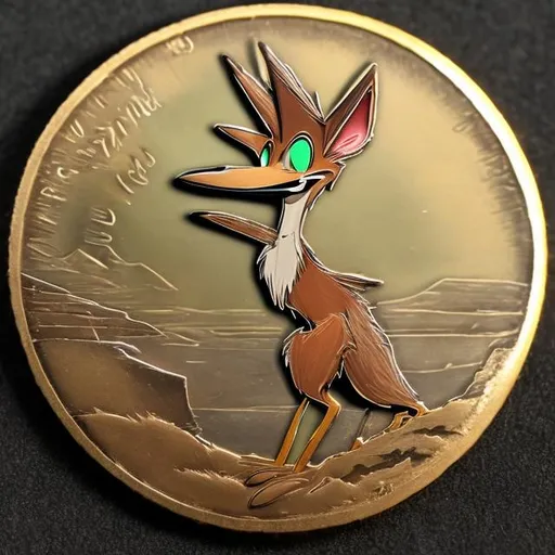 Prompt: wile e. coyote coin, surprise me