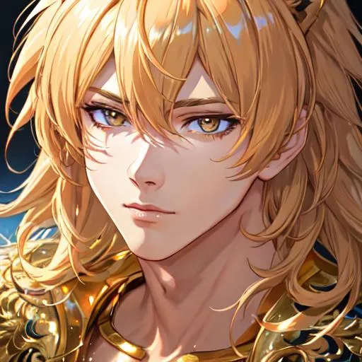 Prompt: Leo  The Lion zodiac as a 
male human, 8k, UHD,  highly detailed, close up