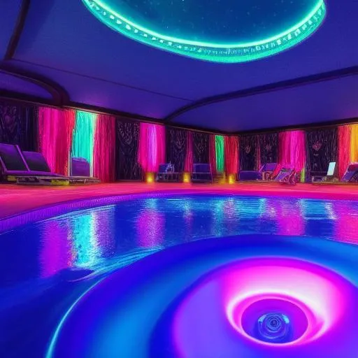 Backrooms level: 983 purple pool glow - AI Generated Artwork - NightCafe  Creator