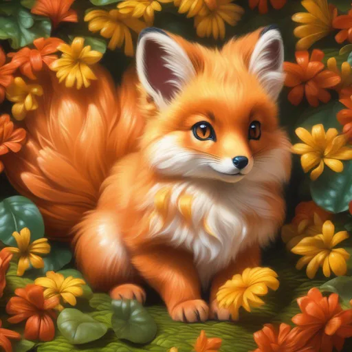 Prompt: (Vulpix), realistic, photograph, epic oil painting, (hyper real), furry, (hyper detailed), extremely beautiful, (on back), sprawled, paws in the air, playful, UHD, studio lighting, best quality, professional, photorealism, masterpiece, ray tracing, 8k eyes, 8k, highly detailed, highly detailed fur, hyper realistic thick fur, canine quadruped, (high quality fur), fluffy, fuzzy, close up, rear view, hyper detailed eyes, perfect composition, ray tracing, masterpiece, trending, instagram, artstation, deviantart, best art, best photograph, unreal engine, high octane, cute, adorable smile, lying on back, flipped on back, lazy, peaceful, (highly detailed background), vivid, vibrant, intricate facial detail, incredibly sharp detailed eyes, incredibly realistic fur, concept art, anne stokes, yuino chiri, character reveal, extremely detailed fur, sapphire sky, complementary colors, golden ratio, rich shading, vivid colors, high saturation colors, nintendo, pokemon, silver light beams