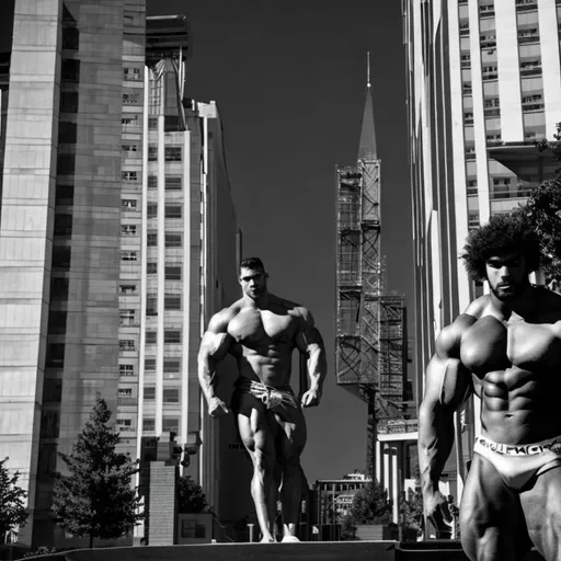 a-30-foot-tall-bodybuilding-looming-over-a-6-foot-t