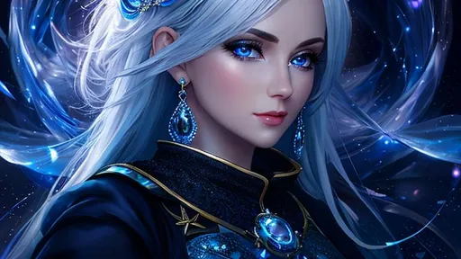 Prompt: oil painting, female, UHD, 8K, Very Detailed, detailed face, full body character visible, goddess character with ethereal fantastical skin & white hair, she has visible blue eyes, she wears a short sleeveless dress