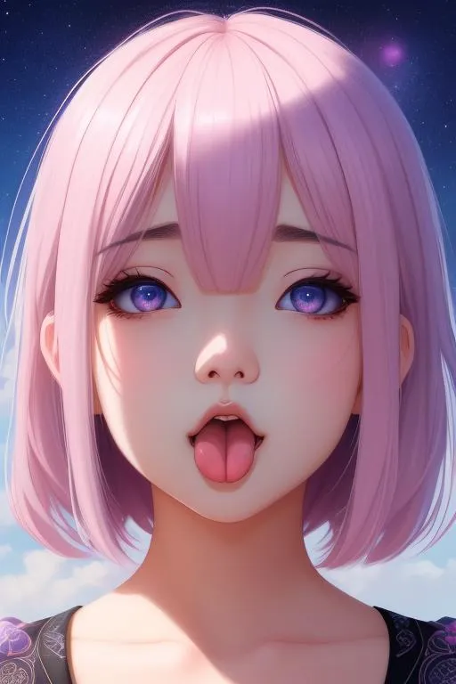 Girl Make Ahegao Face Ahegao Face Cross Eyed Toget Openart