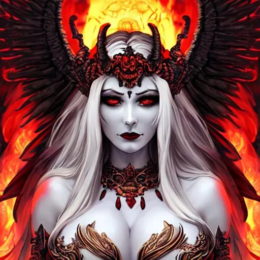 Prompt: goddess of hell