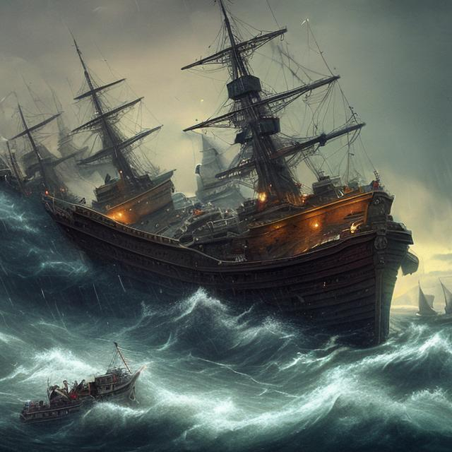 Ships sinking OpenArt