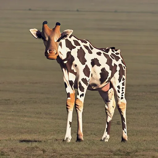 Prompt: Cow-giraffe hybrid Fullboby 