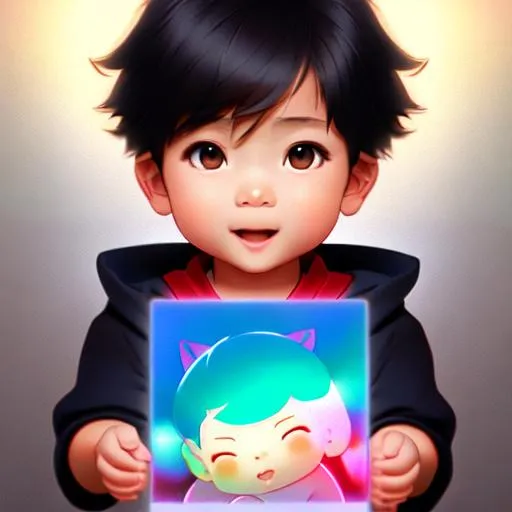 Anime Baby Cute GIF-demhanvico.com.vn