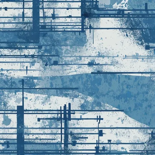 Prompt: abstract blue and white wallpaper, heavy civil construction theme, water and sewer, watermain