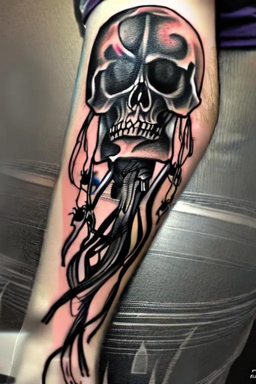 In God We Trust Skull - ArtWear Tattoo