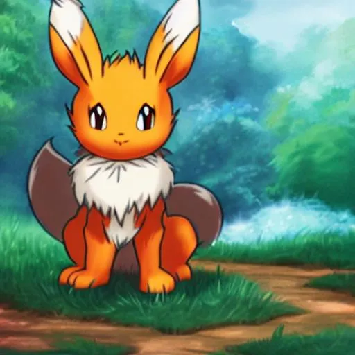 Prompt: flareon the eevee