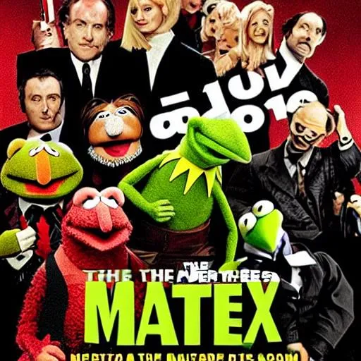The muppets as the cast of the matrix 1999 movie po 