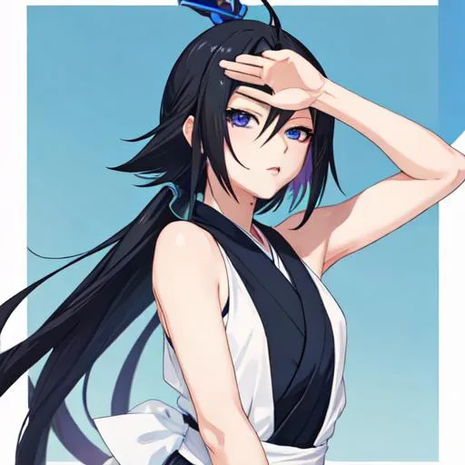 Prompt: sasuke as a girl