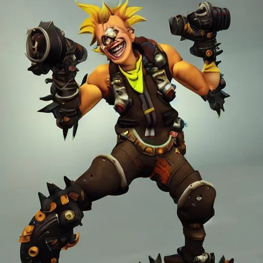 Prompt: junkrat from overwatch