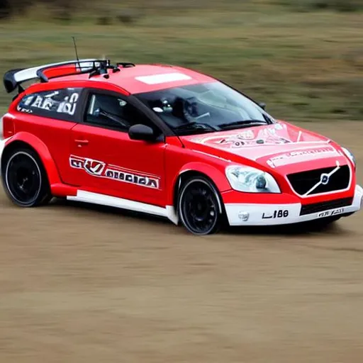 Prompt: 2009 Rally Volvo C30