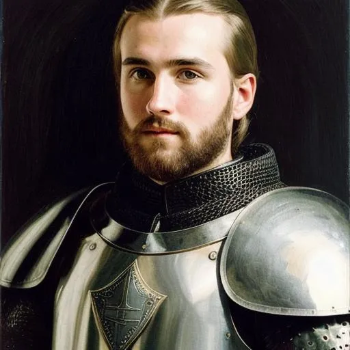 Portrait of a knight without his helmet OpenArt