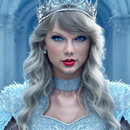 Prompt: Taylor swift as ice queen