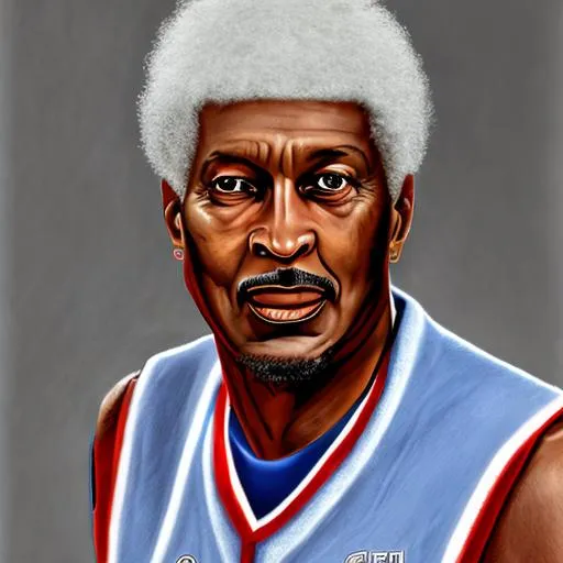 Prompt: Dr. J
 portrait 
76ers

NBA   


