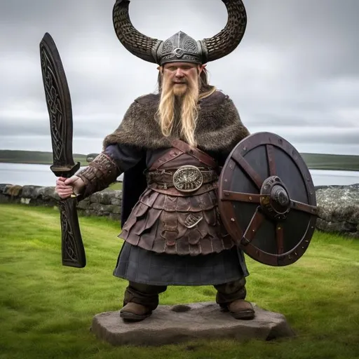 Prompt: viking front view 