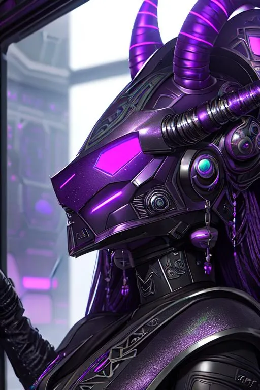 Prompt: Female alien from Star Wars, horns side of head, purple and green skin, wearing black leather dress  and metal shoulder pads, in a metal corridor, metal windows looking to cosmo space, concept art, front, epic Instagram, artstation, hyperdetailed intricately detailed, unreal engine, fantastical, intricate detail, splash screen, complementary colors, fantasy concept art, 8k, deviantart masterpiece, oil painting, heavy strokes, splash arts
soft smile, happy, perfect face, perfect eyes, perfect teeth, perfect body, perfect anatomy, beautiful body, trending on instagram, trending on tiktok, trending on artstation, trending on cgsociety, white sclera, photorealistic, masterpiece, cinematic, 16k artistic photography, epic, drama, romance, glamour, beauty, cinematic lighting, dramatic lighting, insanely detailed, soft natural volumetric cinematic lighting, award-winning photography, rendering, hd, high definition, highly detailed