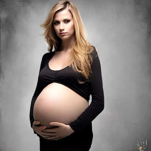 Prompt: pregnant beautiful badass girl
