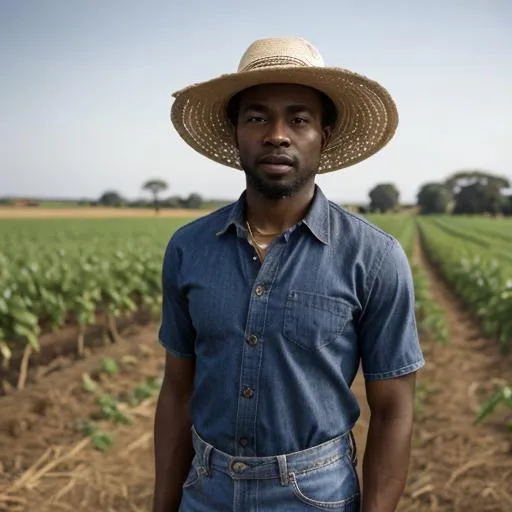 Prompt: African American man who's a farmer 