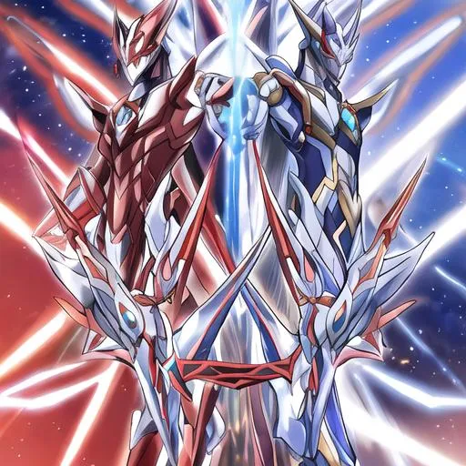 Prompt: Ultraman Genesis Divine Sky Form