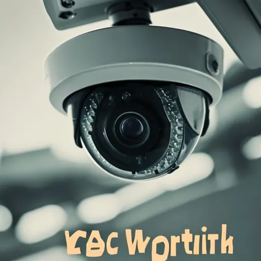 Prompt: Create CCTV with a words congratulating Labor Day