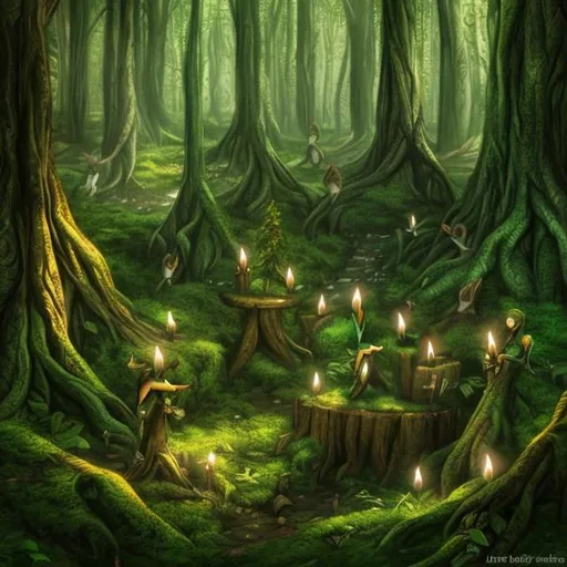 Prompt: elf forest