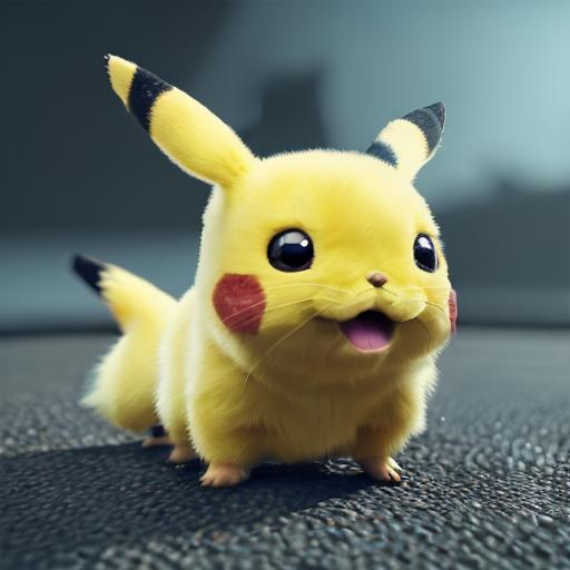 Pikachu, bow, angry, fluffy | OpenArt