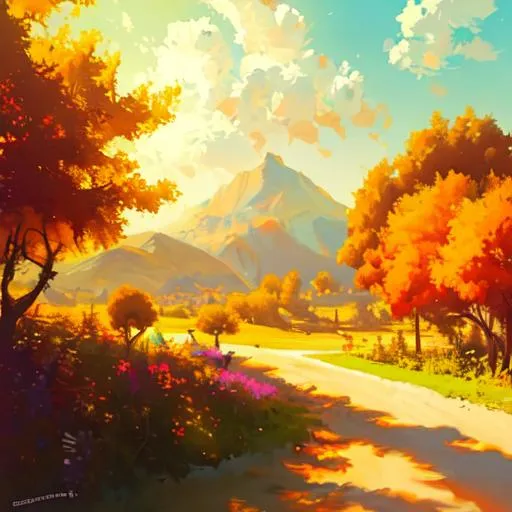 Prompt: Create a painting of a sunny and bright landscape in the style of Pedro Américo.